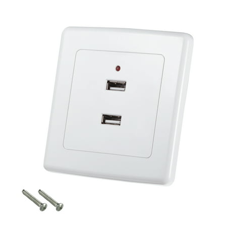 2-Port Dual USB Wall Plate Charger Outlet Mount Socket Face Plate 86 Type |  Walmart Canada