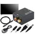 thumbnail image 2 of Digital to Analog Audio Converter Optical Fiber Toslink Coaxial Signal to R/L Audio Decoder SPDIF ATV Amplifier, 2 of 7
