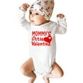 thumbnail image 4 of AOMPMSDX Kids Baby Valentine's Day Toddler Girls Boys Letter Heart Prints Long Sleeves Jumpsuit Romper Boys Bodysuits 6 Months-12 Months, 4 of 5