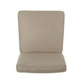 thumbnail image 6 of GDF Studio Pocatello Contemporary Fabric Upholstered Dining Chairs, Set of 2, Taupe and Espresso, 6 of 10
