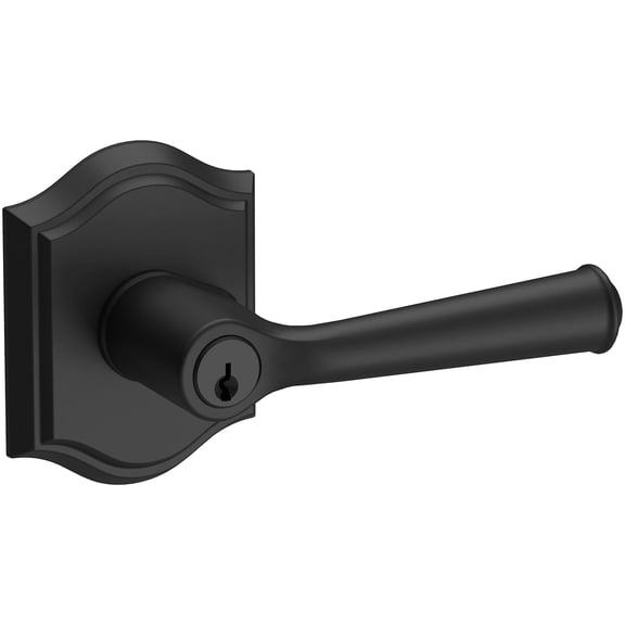 Baldwin En.Fed.Tar Federal Keyed Entry Single Cylinder Leverset - Black
