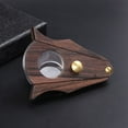 thumbnail image 6 of Luxury Cigar Cutter Double Blade Guillotine Stainless Steel with Wood Grain Cigar Accessories Gift for Smokers (Type B), 6 of 7