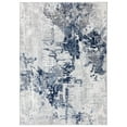 thumbnail image 4 of Luxe Weavers Contemporary Abstract Blue 4x5 Area Rug, Machine-Made Modern Carpet, 4 of 7