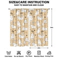 thumbnail image 2 of Funny Cat Design 2-Piece Kitchen Curtains - 42x84 Inch Semi-Sheer Tier Curtains for Pet Lovers, Farmhouse Style, 2 of 2
