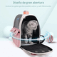 thumbnail image 4 of Mochila Plegable Transportadora Bolsa Mascotas Perro Gato Xtellar rosa, 4 of 4