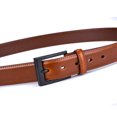 thumbnail image 4 of Beltox Men Brown Belt Casual Dress Jeans 1.25” Wide w Black Buckle 36, 4 of 6