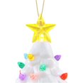 thumbnail image 2 of Mr. Christmas 5" Nostalgic Ceramic Lit Tree Ornament, White, 2 of 5