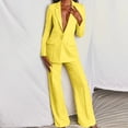 thumbnail image 2 of EASYBRAUS Women Professional Pants Suit Set Spring Summer 2025 Elegant Long Sleeve Office Outfit S-5XL, 2 of 6