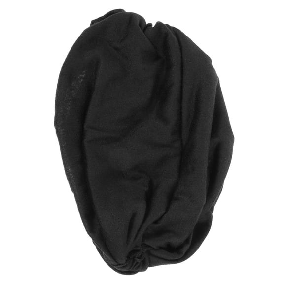 AURARMLET 1Set Silk Sleep Cap Black Polyester Cotton Low Absorbency for Skin Health for Women