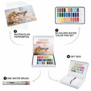 Bianyo Professional Watercolor Set- Art Paint Set with Watercolor Paper, Brush..