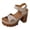 Beige, variant on Platform Sandals for Women Retro Non Slip Chunky Heels Summer Block High Heeled Slides Fashionable Comfortable Water Droplet Hollow out Footwear Red Size 9
