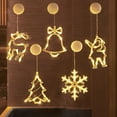 thumbnail image 3 of Secret Scope Christmas Window Lights - LED Suction Cup Decor (Snowman, Tree, Bell, Star), for Home & Store Display, 3 of 16