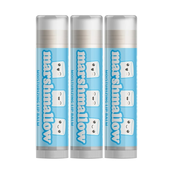 Delight Naturals Marshmallow Lip Balm - 3 Pack