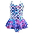 thumbnail image 2 of AIpartys Girls Swimming Costume Mermaid One Piece Swimwear Girls Ruffle Swimsuit for Kids Bikini Sets for Girls Summer Pool Beach Holiday Water Sports Surfing 2-3 Years 100 CM, 2 of 7