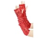thumbnail image 4 of INSPIRAR CHIC Guantes de brazo sin dedos extra largos con lentejuelas brillantes para fiesta, rojos, talla única, 4 of 5