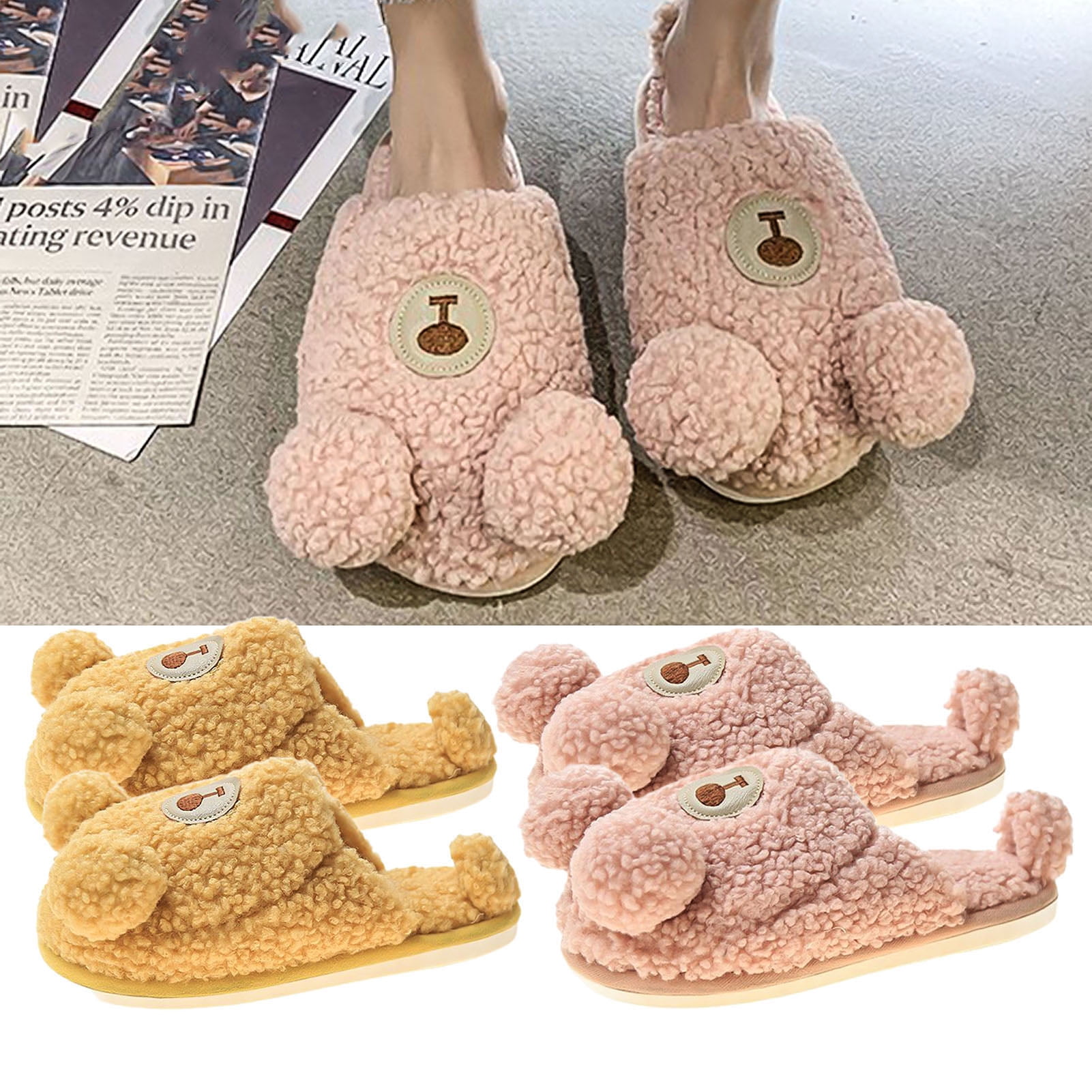Women's Fireside Cairns Shearling Easy on/Off Slide Sandal Slipper ...