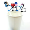 thumbnail image 4 of Cartoon New Straw Cap Stopper Cute Cafe Bar Fun Party Decoration Straw For Multiple Sizes, 4 of 6