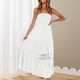 thumbnail image 1 of Vestido aleteo de mujer Vestido largo de tubo de color sólido Cintura elástica Vestido diario de verano FLhrweasw Nuevo, 1 of 9