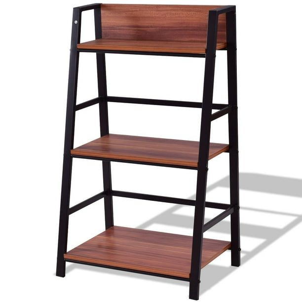 3 Tier Modern Ladder Bookshelf Walmart Com Walmart Com