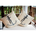 thumbnail image 3 of E by Design Anchor and Rope Nautical Indoor/Outdoor Throw Pillow, 3 of 3
