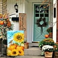 thumbnail image 6 of Welcome Fall Sunflower Pumpkin Harvest Decoration Vertical Garden Flag Autumn Thanksgiving Farmhouse Outdoor Yard Banner 12" x 18", 6 of 6