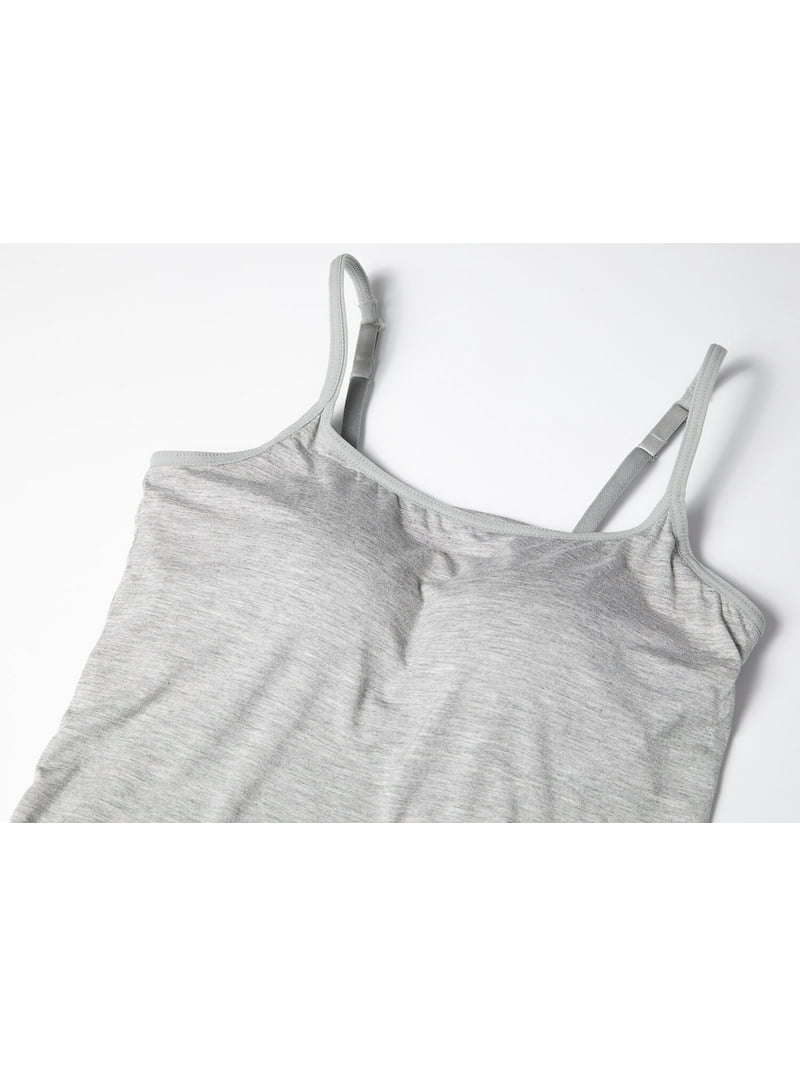 MANIFIQUE 2 Packs Womens Modal Built-in Bra Padded Camisole