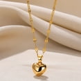 thumbnail image 3 of Stainless Steel Love Heart Necklace For Women 2023 New Trendy Lip Chain Simple Pendant Necklace Jewelry Gift Wholesalers, 3 of 5