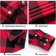 thumbnail image 4 of 1 pieza-camisa a cuadros-cuadros rojos y negros, 4 of 5