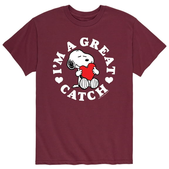 Peanuts - Great Catch - Men's Short Sleeve Graphic T-Shirt