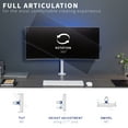 thumbnail image 5 of VIVO White Single Monitor Adjustable Tilt Desk Mount for 1 LCD Screen up to 38", 5 of 8