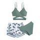 thumbnail image 1 of Odeerbi 3-11 Años Bikini de Tiras de Playa de Verano Niñas Con Braguita de Bikini Traje de Baño de Tres Piezas Con Corte Hawaiano, 1 of 7
