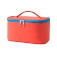 thumbnail image 1 of Portable Female Macaron Color Makeup Cases Large Capacity Travel Makeup Bag Toiletry Bag Cosmetic Organizer Storage Pouch RED, 1 of 8
