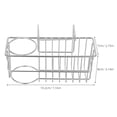 thumbnail image 2 of KAKOWELY Organizador De Acero Inoxidable Para Fregadero Con Cesta Escurridora Y Soporte Para Esponja Plata, 2 of 8