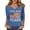 1#Blue, variant on Women's 3/4 Sleeve Basic Top - 250th Anniversary USA Shirt with V-Neck and Independence Day Print, Perfect for 4th of July Shirts Women, Summer Tops,Red L