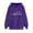 Purple, variant on Sweaters Hoodies for Women Winter Fall Casual Printed Long-sleeved Hooded Sweatshirts Hoodie