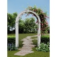 thumbnail image 2 of Vita 60"L x 30"W x 94"H Nantucket Deluxe Vinyl Arbor, White, 2 of 5