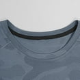 thumbnail image 4 of Odbmxy Mens Short Sleeve T Shirts Workout Mens Tops Running Casual Camouflage Regular Quick Drying Shirts,Gray XXL, 4 of 8