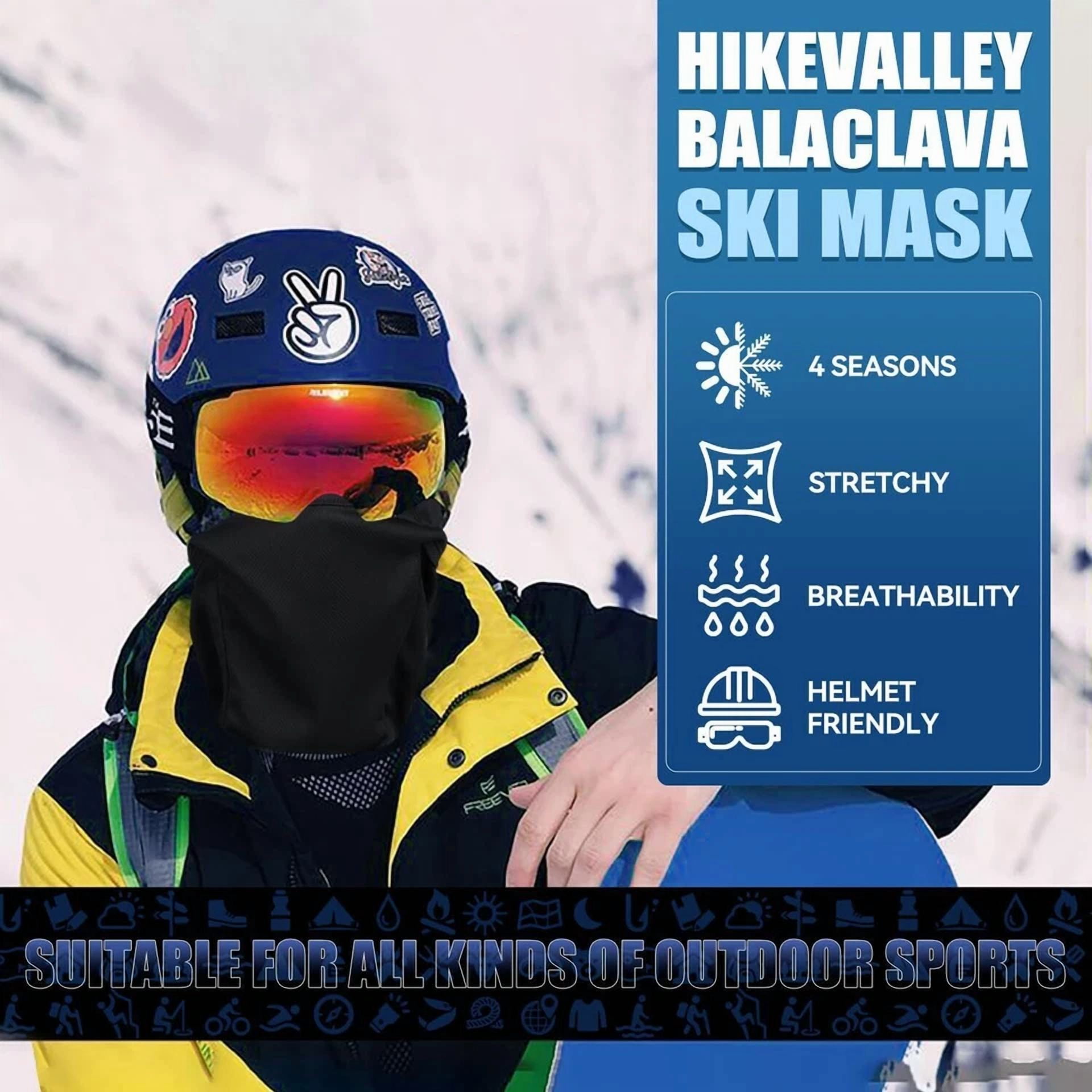 CIRCLE- 3Pc Balaclava Face Mask Uv Protection Ski Sun Hood Tactical Masks For Men Women