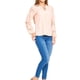thumbnail image 2 of Blusa Mujer Casual Encaje Manga Larga Holgada Salmon rosa CH, 2 of 5