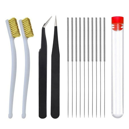 

Cleaning Kit Tweezers Brush and 0.35mm Cleaning Needle Set