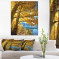 thumbnail image 1 of Bright Yellow Autumn Tree - Oversized Landscape Canvas Art, 1 of 3