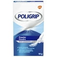 thumbnail image 1 of Poligrip Powder Denture Adhesive Powder, Zinc Free, 50 grams, 1 of 5
