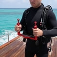 thumbnail image 3 of predolo Underwater Handle Tray Multi-Angle Filming Underwater Camera Tray Sturdy Adjustable Diving Camera Intended for Divers, Red, 3 of 9