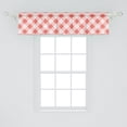 thumbnail image 2 of Ambesonne Coral Valance Pack of 2, Vintage Old Fashion Art, 54"X12", Coral Cream, 2 of 4