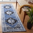 thumbnail image 3 of SAFAVIEH Vintage Hamadan Keighley Oriental Runner Rug, Blue/Ivory, 2'3" x 8', 3 of 9