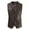 Coffee, variant on Fozruso Mens Slim Fit Leather Vest PU Leather Vest Single Vest