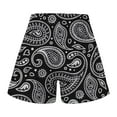thumbnail image 7 of Babysbule Womens Summer Cotton Graphic Printed Drawstring Bandag Shorts Casual Elastic Waist Loose Pocket Short Pants, 7 of 7
