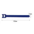 thumbnail image 1 of 10/30/50pcs Hook-and-loop Fastener Self-adhesive for Cable Management Auto Adhesive Fastening Belt DIY Apparel Sewing blue-15cm 30pcs, 1 of 6