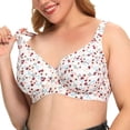thumbnail image 3 of URMAGIC Floral Full Coverage Underwire Bras T-shirt Bra for Women,36-42,C-F Cup, 3 of 6