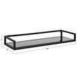 thumbnail image 2 of Kate And Laurel Metal Floating Shelf, 24 In x 8 In, Black, 2 of 6